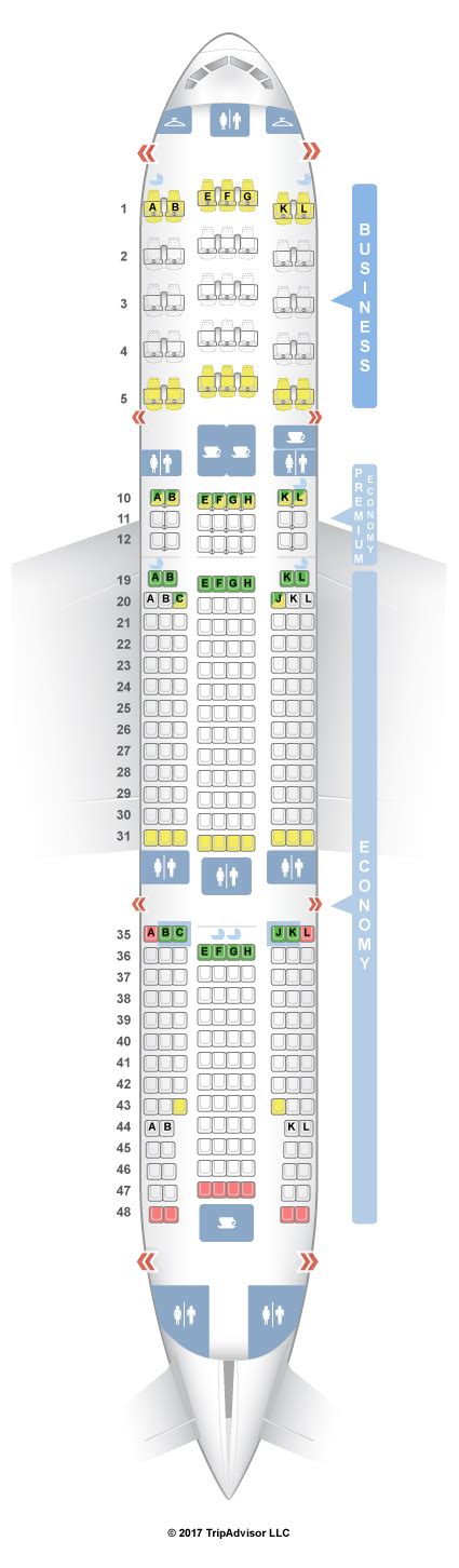 air france 777 200 seat map